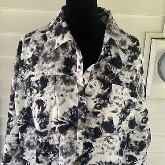 Mud pie cotton shirt jacket      C - Picture 2 of 8